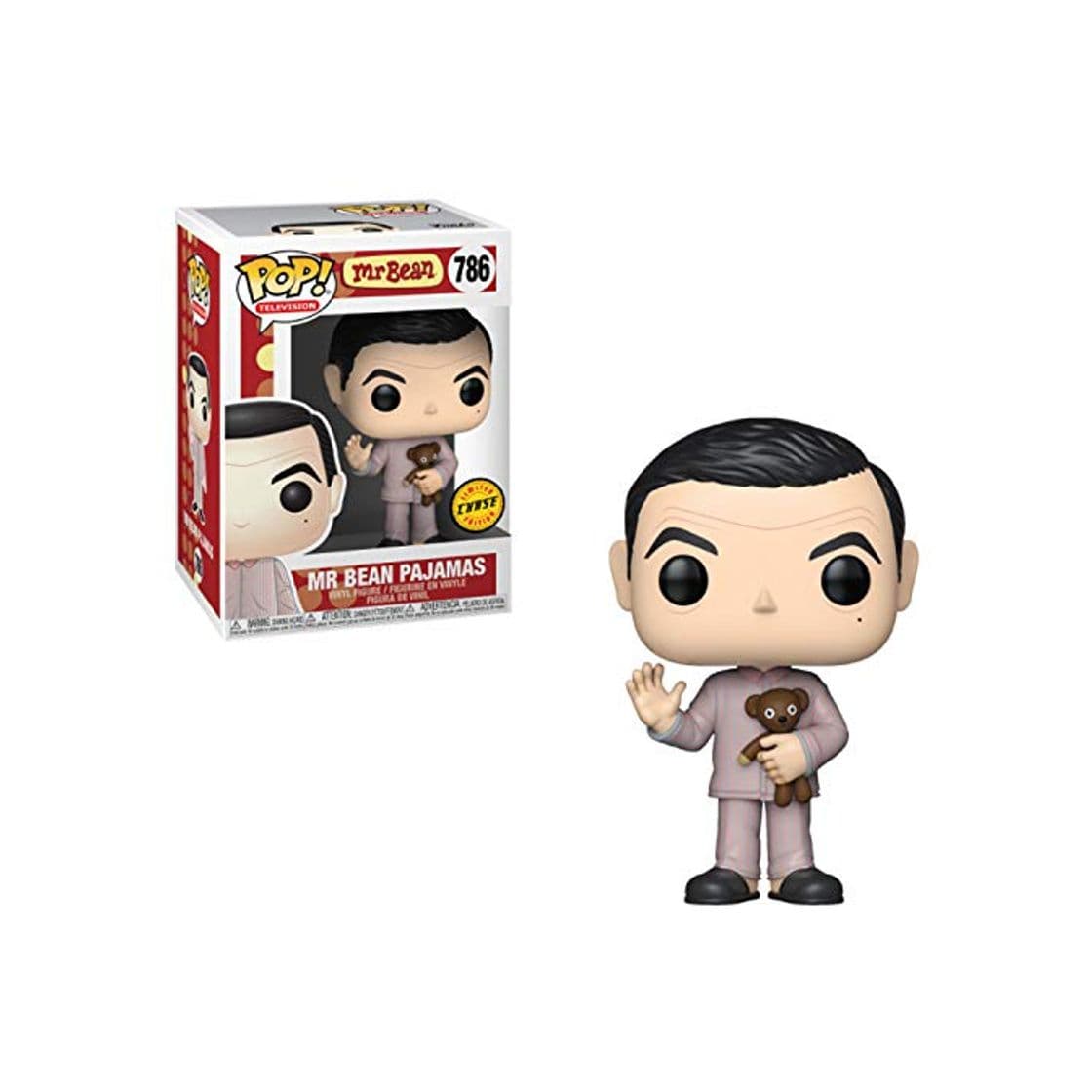 Game Figura de Vinilo Funko Pop! Chase Mr Bean con Oso de Peluche