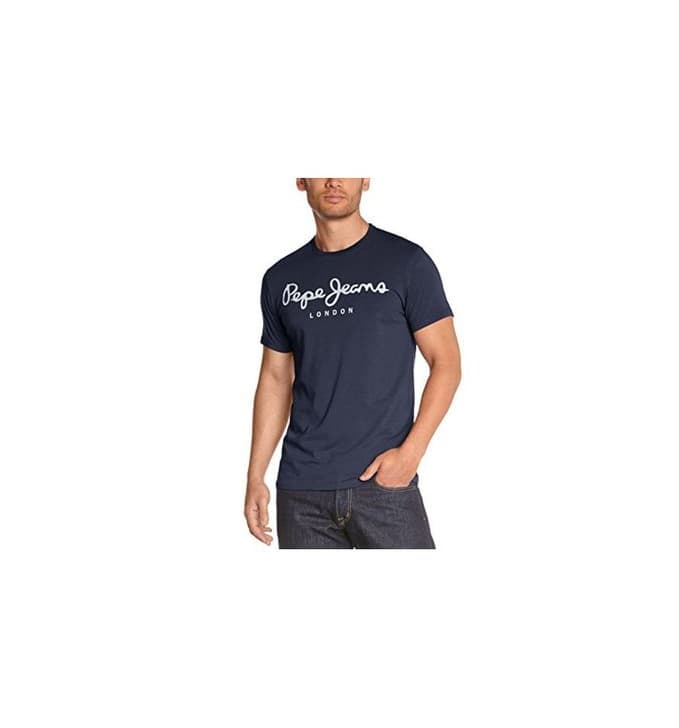 Fashion Pepe Jeans Original Stretch PM501594 Camiseta, Azul