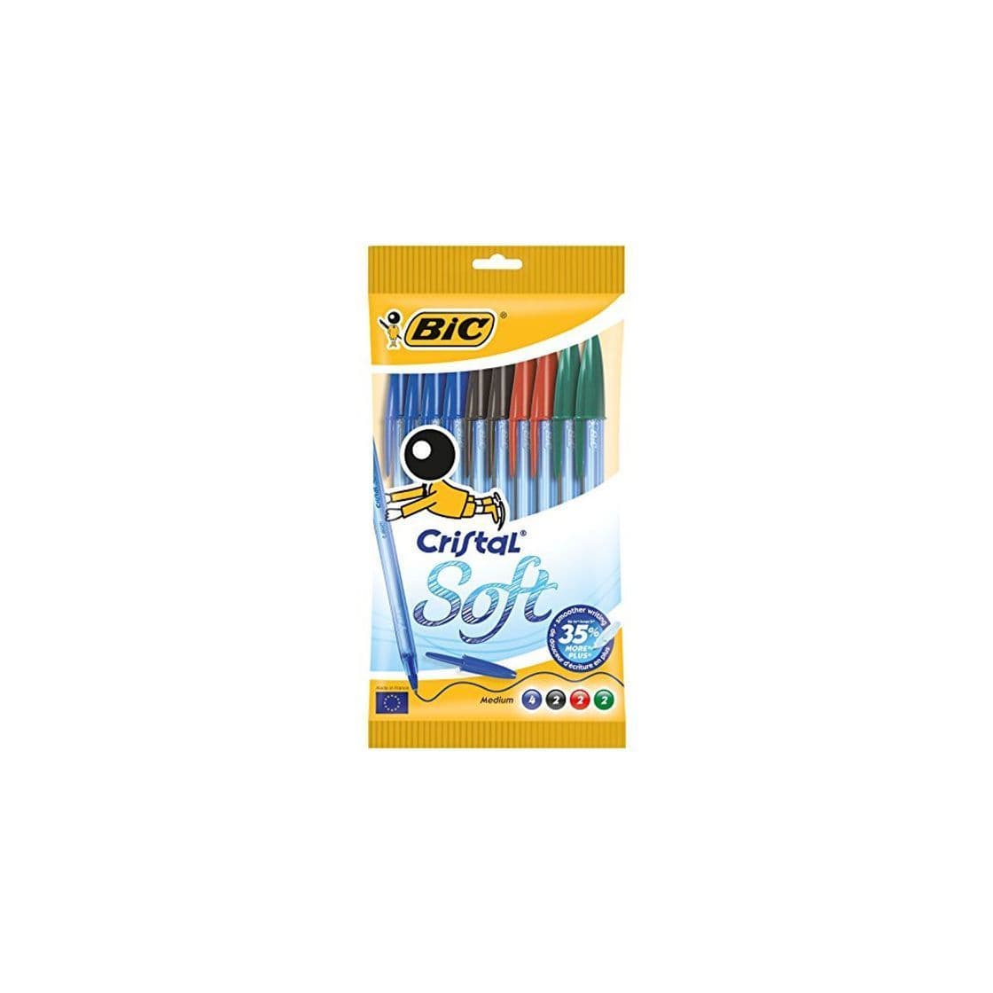 Product BIC Cristal Soft bolígrafos punta media