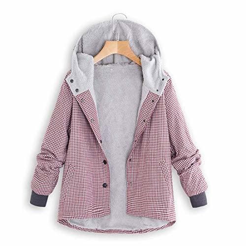 Moda Winter Warm Outwear Womens Casaco Feminino Plaid Lattice Hooded Pockets Winter Jacket