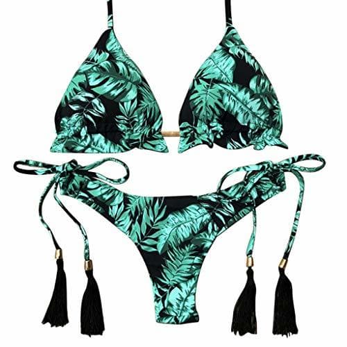 Product NINGNETI Feshion Womens Sexy Bikini Set Hot Stamp Sport Traje De BañO