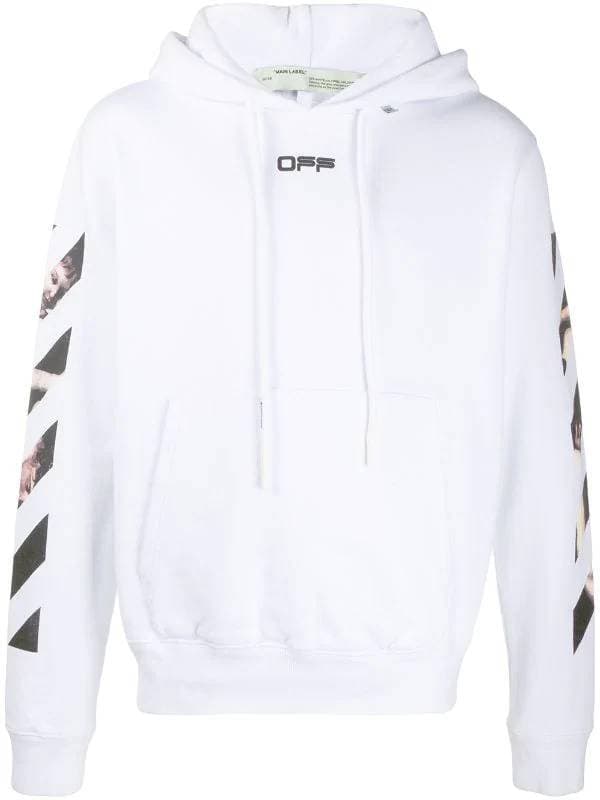 Moda Off white, white hoodie 