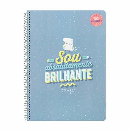 Elemento de la categoría hogar Mr. Wonderful Caderno-Sou Absolutamente brilhante