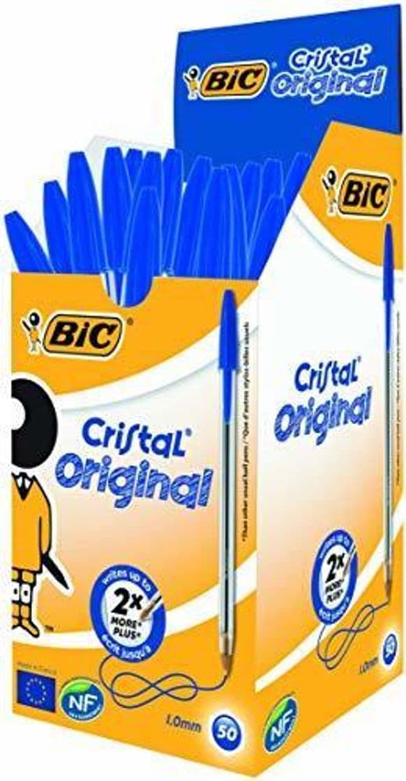 Producto BIC Cristal Original - Caja de 50 unidades, bolígrafos punta media