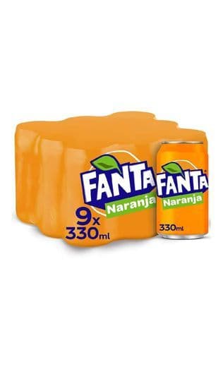 Moda Fanta Naranja Lata - 330 ml (Pack de 9) 