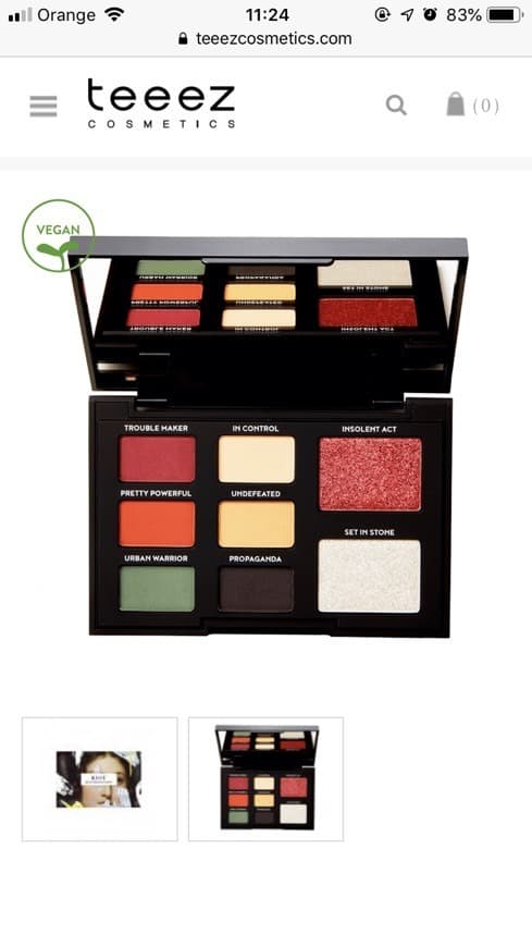 Producto Riot Bold Eyeshadow Palette