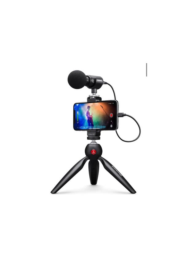 Producto Kit de vídeo shure MV 88+ com microfone de condensador 