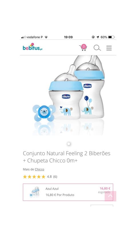 Product Conjunto Biberão Natural Feeling 2 uds