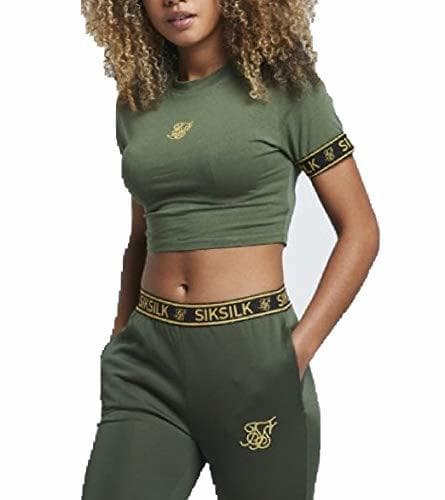 Product Camiseta Mujer Siksilk Taped Cuff Bronze S