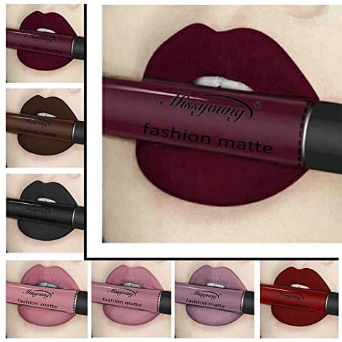 Belleza Pintalabios Mate Larga Duracion Labial de Maquillaje Profesional 12 Colores para Niñas