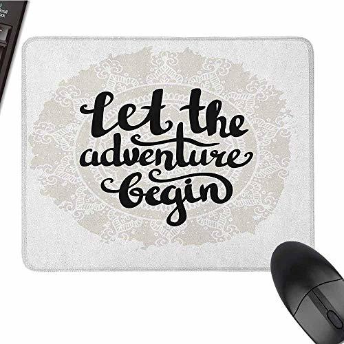 Place HJJL Alfombrilla de ratón Adventure Mouse Pad Bundle Stitched Edges Inspired Round