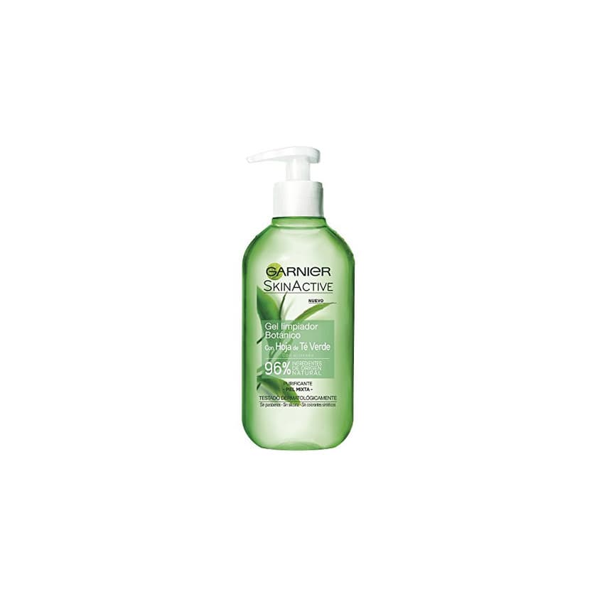 Belleza Garnier Skin Active Gel Limpiador con Hoja de Té Verde