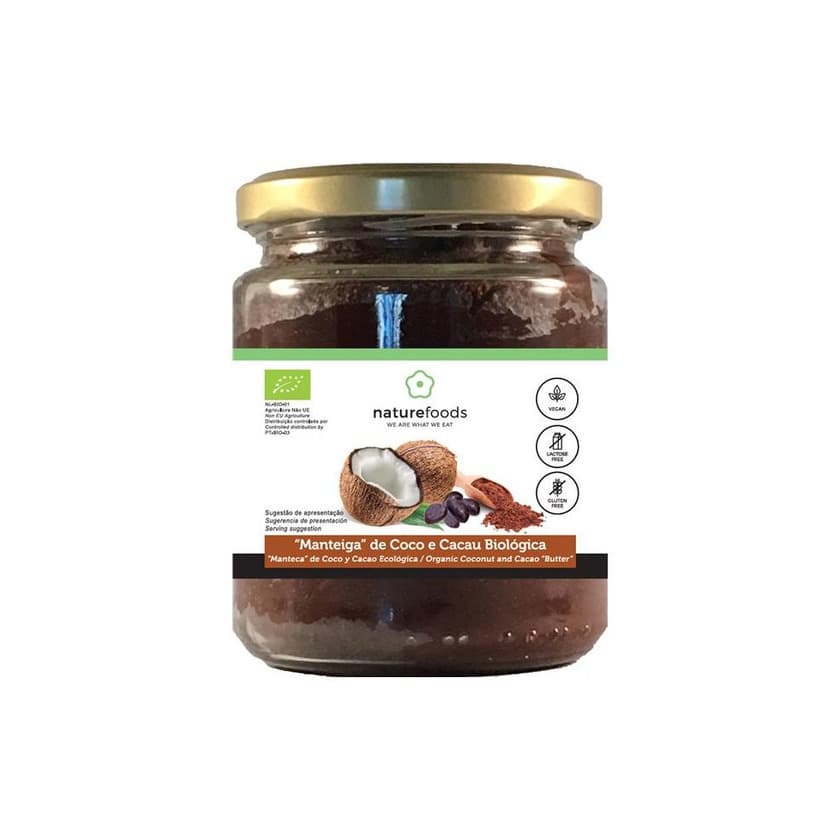 Producto Manteiga de côco e cacau Nature foods