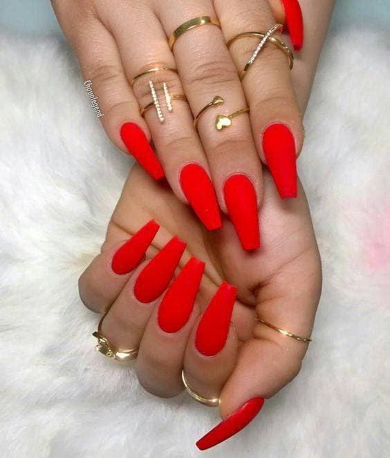 Fashion Unhas vermelhas