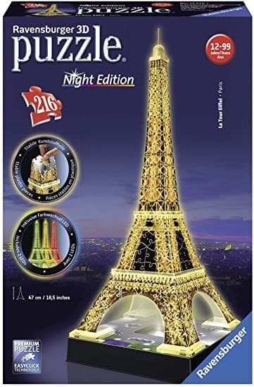 Producto Ravensburger - 3D Puzzle Building Tour Eiffel Night