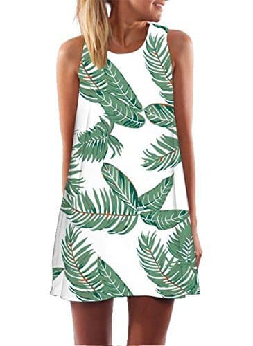 Moda Ocean Plus Mujer Verano Flamenco Camisola Vestido De Playa Top Sin Mangas