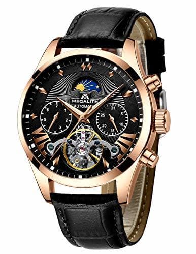 Fashion Relojes Hombre Reloj Hombre Automatico Mecanicos Impermeable Esqueleto Oro Acero Inoxidable Diseño