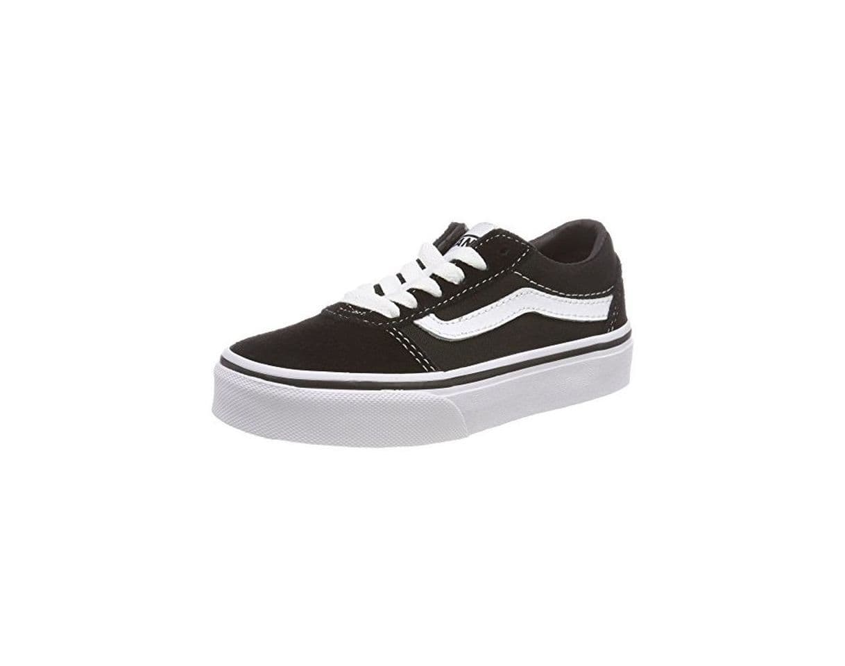 Moda Vans Ward Suede/Canvas, Zapatillas Unisex Niños, Negro