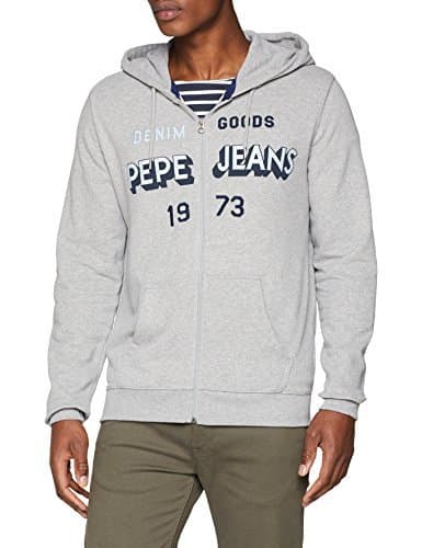 Place Pepe Jeans OCABA PM581495 Sudadera con Capucha, Gris