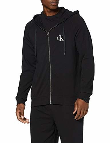 Product Calvin Klein Full Zip Hoodie Top de Pijama, Negro