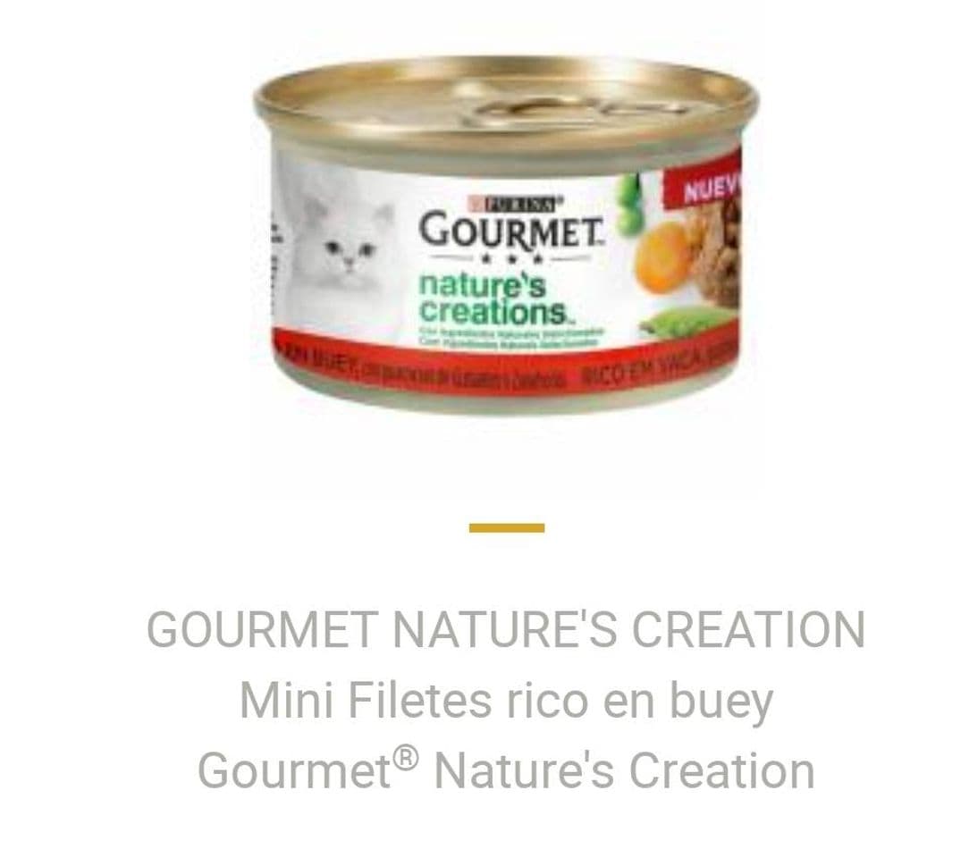 Fashion GOURMET NATURE'S CREATION Mini Filetes Buey | Purina ...