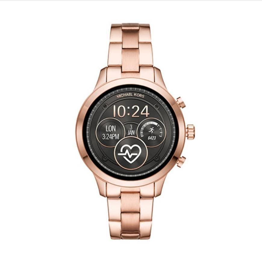 Fashion Michael Kors Reloj Analógico-Digital para Mujer Correa en Acero Inoxidable MKT5063