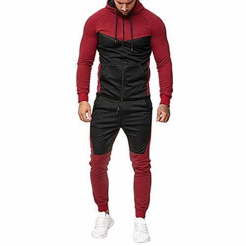 Product Mxjeeio Conjunto de Chándal de fútbol Deportivo con Capucha para Hombre Invierno