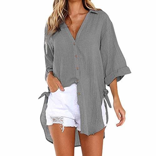 Fashion Blusa de Mujer BaZhaHei Camisa de Manga Larga para Mujer Formal Oficina