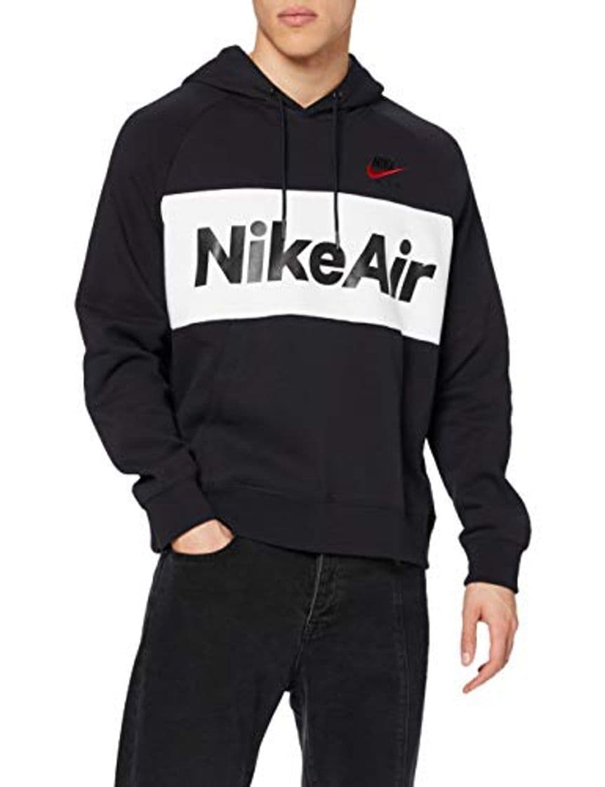 Producto NIKE M NSW Air Hoodie Po FLC Sudadera, Hombre, Black/White/Black/