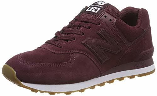 Fashion New Balance 574v2, Zapatillas para Hombre, Rojo