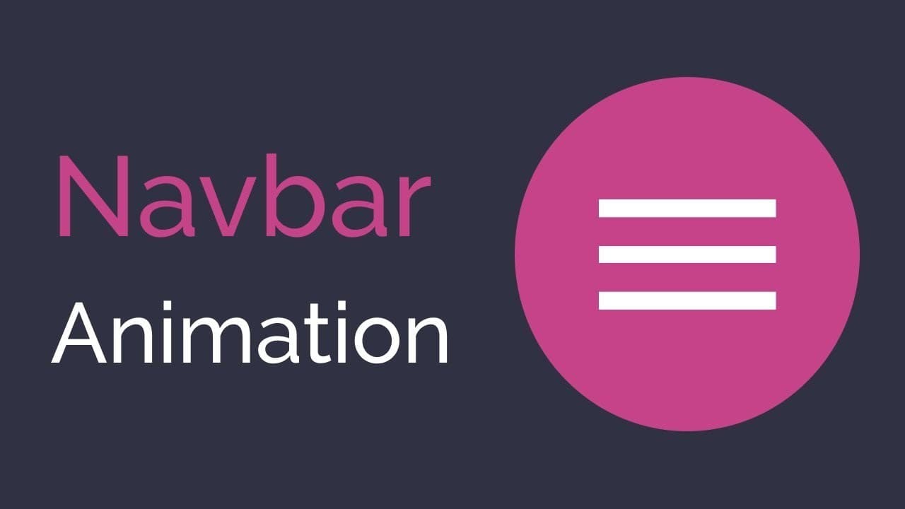 App Animated responsive NavBar with css