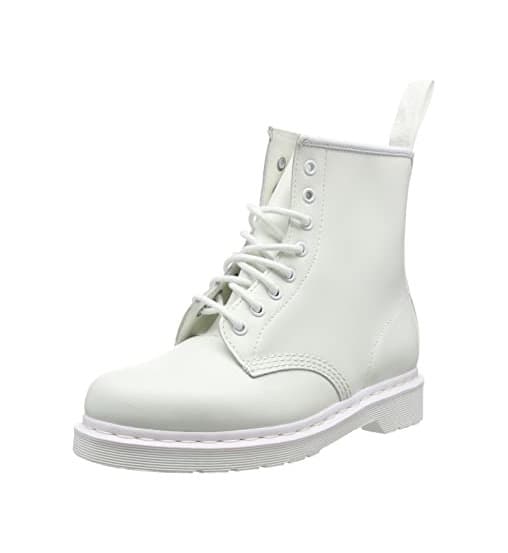 Producto Adultos Unisex Dr Martens 1460 Mono Suave Cuero Blanco Airwair Botas