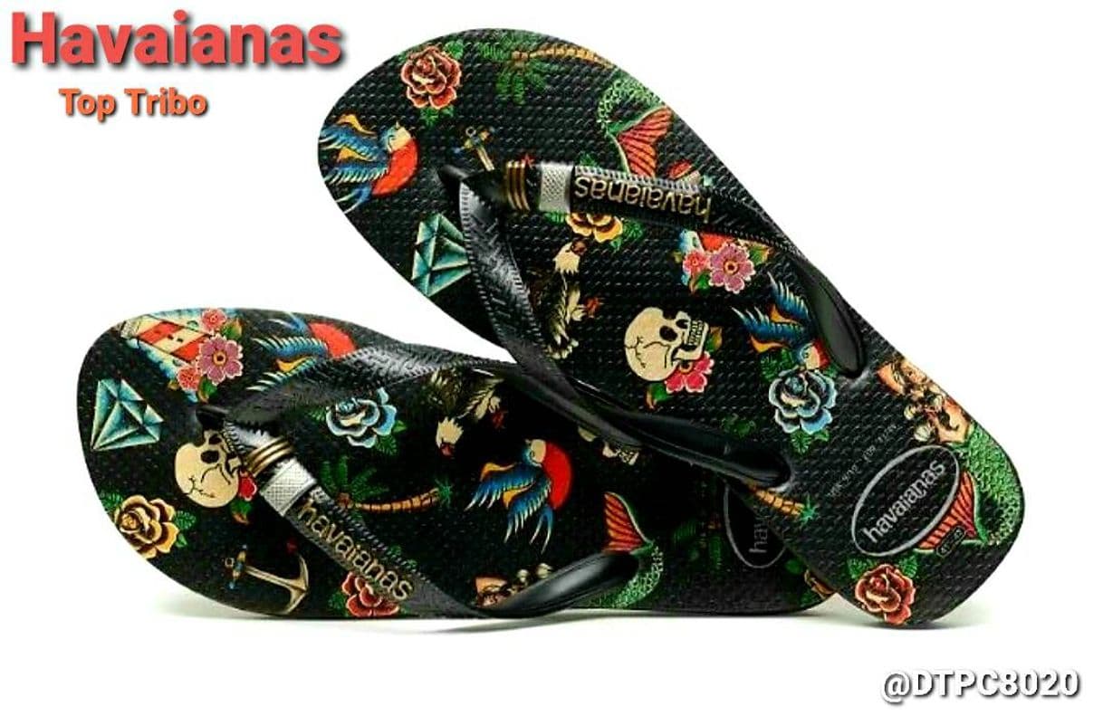 Moda Havaianas HAV Top TRIBO Black, Chanclas para Hombre, Verde