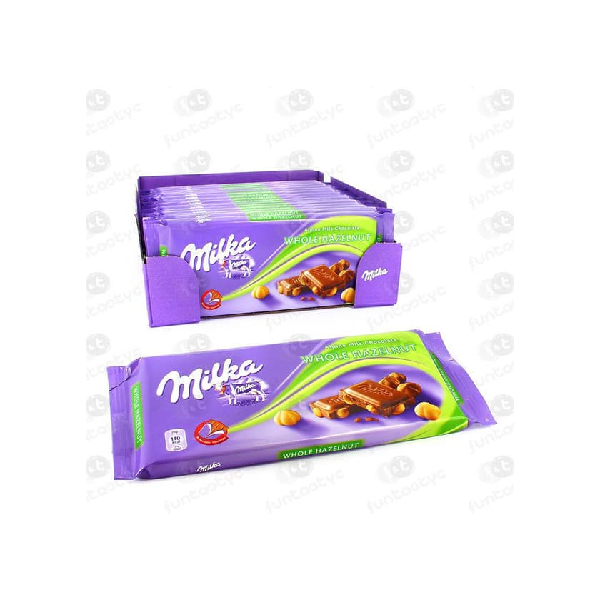 Producto Milka avelãs inteiras