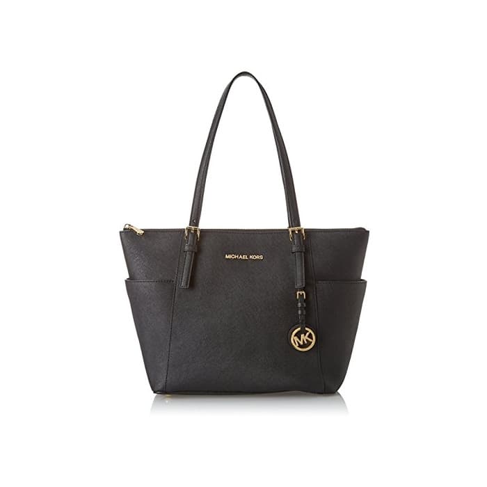 Product MICHAEL by Michael Kors Jet Set Bolso Shopping Negro de Cuero Saffiano