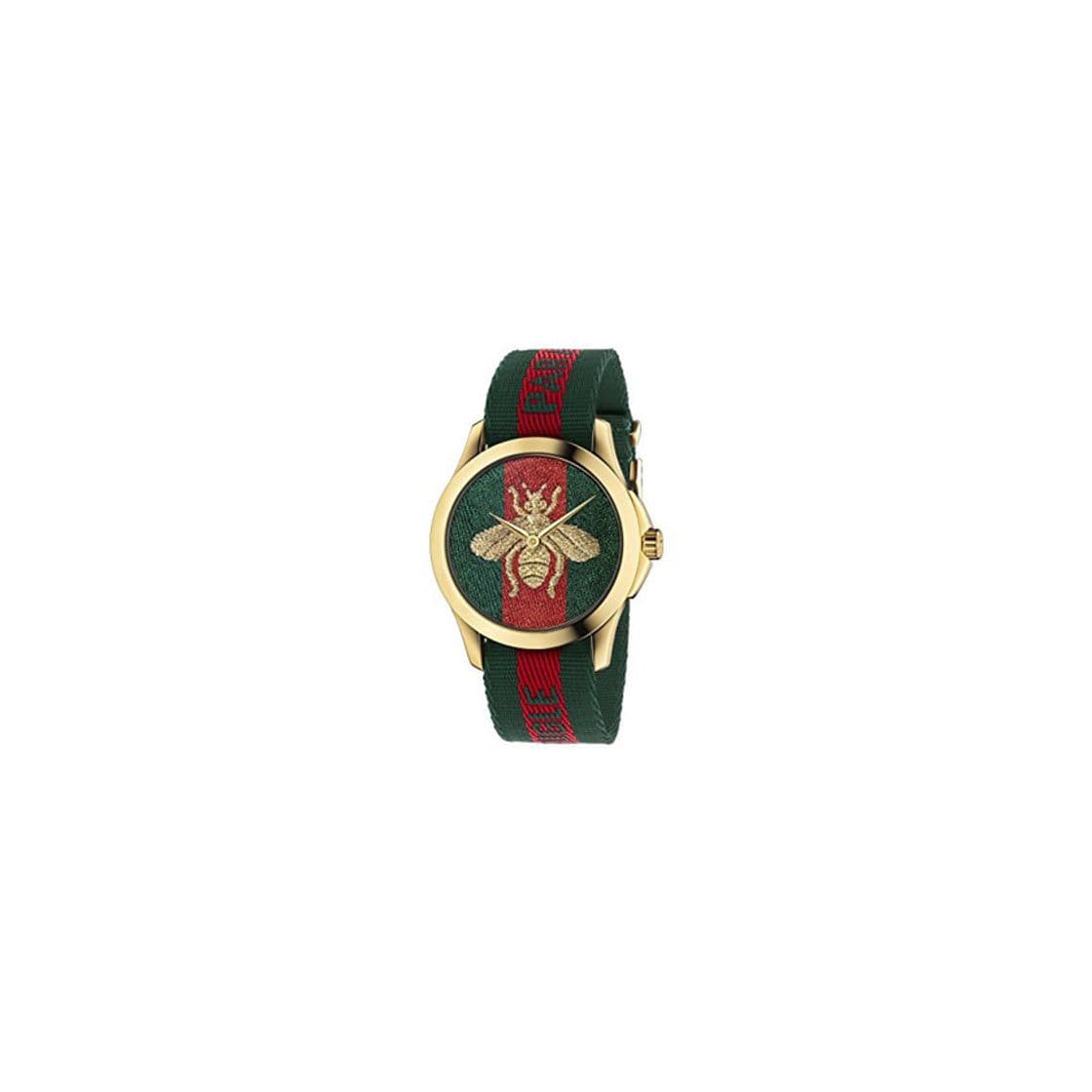 Fashion Gucci Reloj Análogo clásico para Unisex de Cuarzo con Correa en Nailon