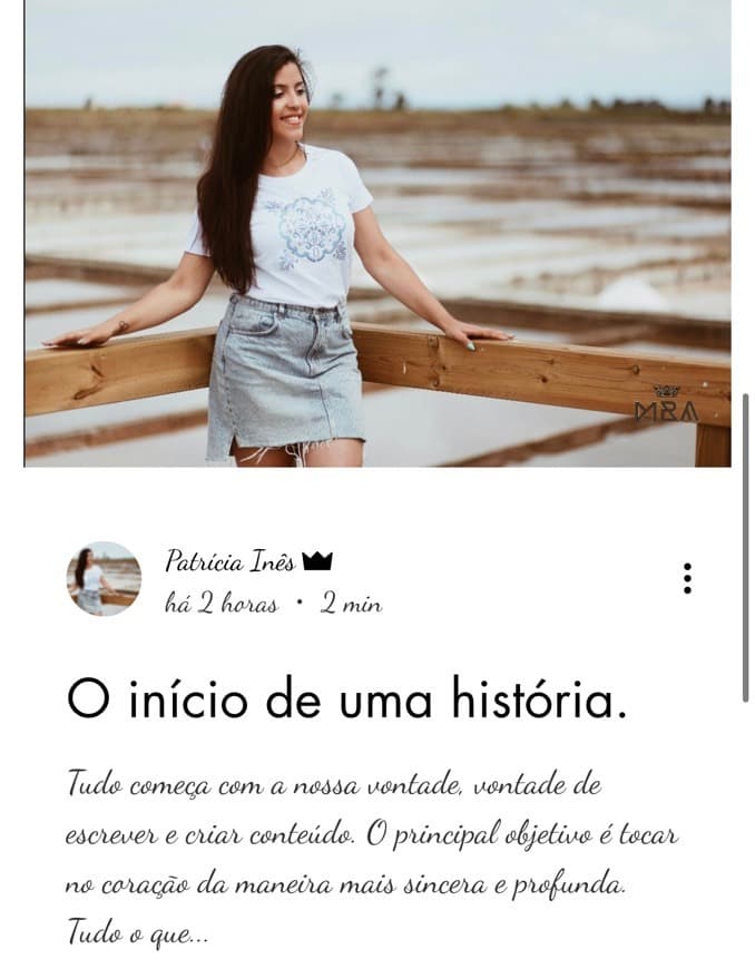 Fashion O início de uma história. 🤍