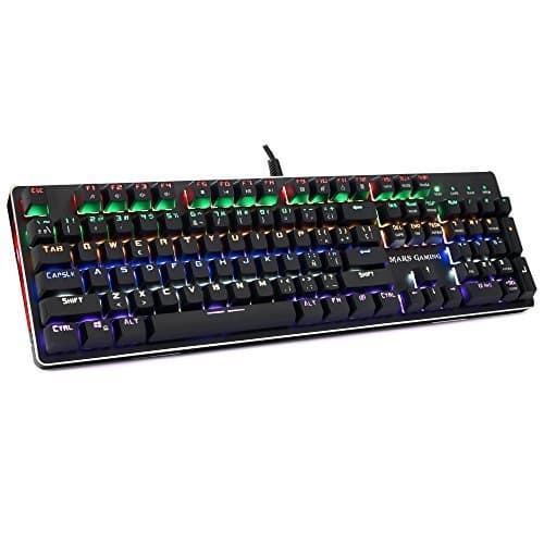 Electronic Mars Gaming MK4R, teclado mecánico, LED 6 colores, switch OUTEMU marrón, ES