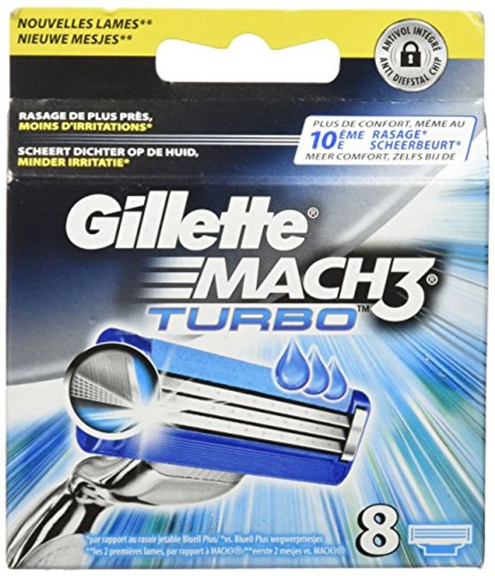 Product Gillette Mach3 Turbo Cuchillas de afeitar para hombre