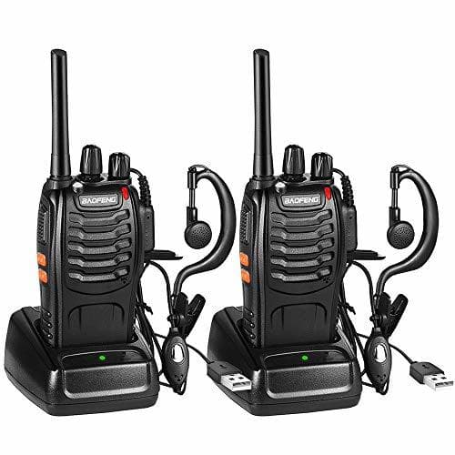 Lugar Walkie Talkie Recargable Bidireccional Transmisores-receptores Radio 5W 16 Canales 1500mah CTCSS DCS,