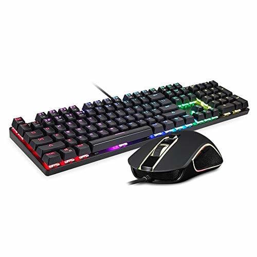 Electronic Trabajar y Jugar MOTOSPEED CK888 Juego Teclado mecánico Ajustable