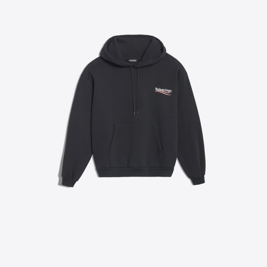 Product Balenciaga logo printed hooded sweater