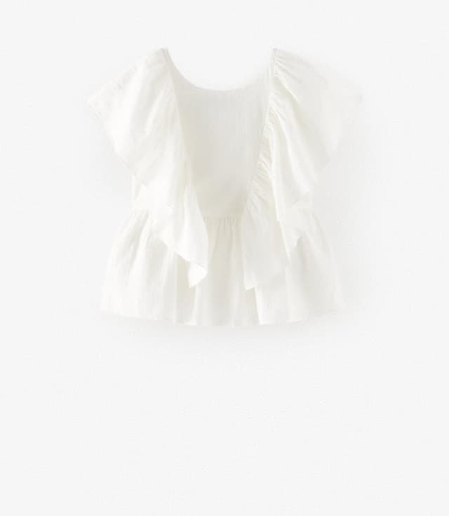 Fashion Blusa Plumeti Zara Kids