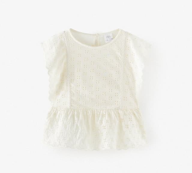 Fashion T-shirt renda folho Zara Kids