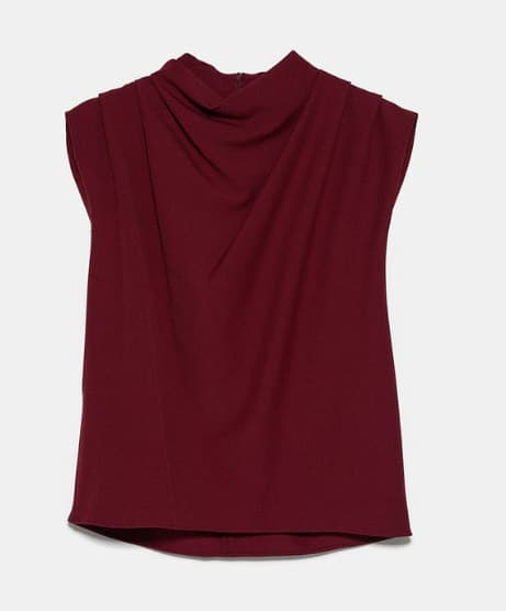 Fashion Blusa com Pregas Zara