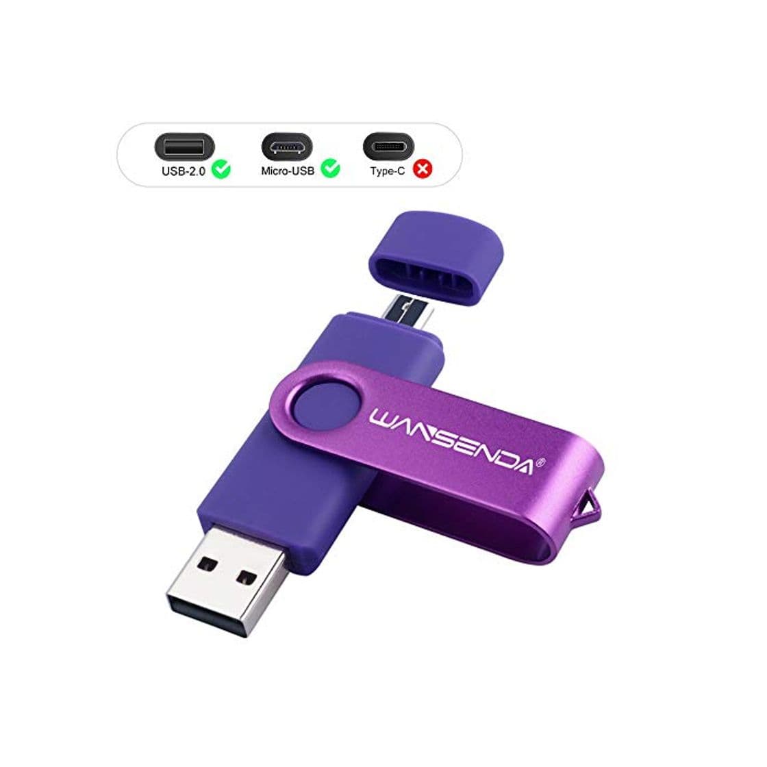 Electronic Memoria USB Pendrive 32GB 64GB 128GB Wansenda S100 OTG USB 2.0 para