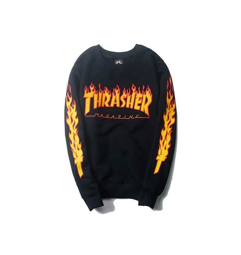 Moda Medress Sudadera con Capucha de Manga Larga para Mujer Thrasher Jersey con