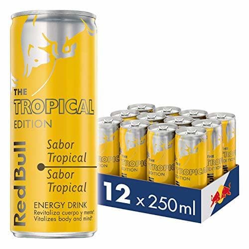 Product Red Bull Tropical Bebida Energética - Paquete de 12 x 250 ml