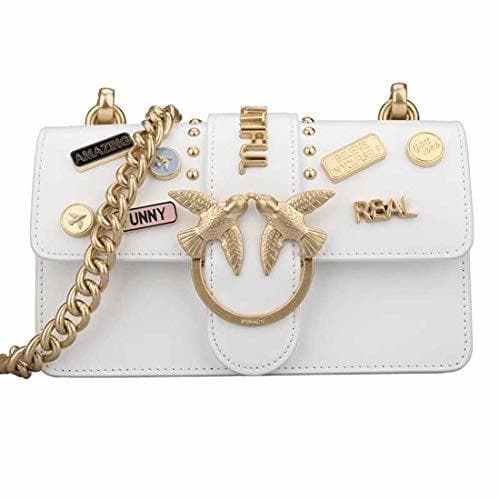 Product Pinko Love Love Cross-Body Bag, colgante de medalla, hermoso y duradero, elegante