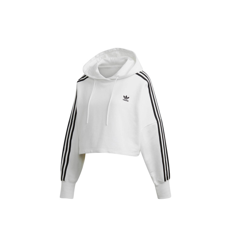 Producto Adidas Cropped Hood Sudadera con Capucha, Mujer, Blanco